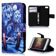 iPhone 7 Case (4.7 inch) - Wallet Folio Flip Premuim PU Leather Case Colorful Print Design with Stand Magnetic... N116