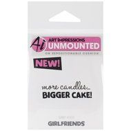 Art Impressions Girlfriends Cling Rubber Stamp, 3.25 by 2.75-Inch, Bigger Cake
