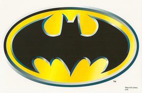 Batman Logo Edible Image Cake Topper