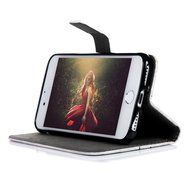 iPhone 7 Case (4.7 inch) - Wallet Folio Flip Premuim PU Leather Case Colorful Print Design with Stand Magnetic... N121
