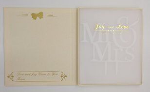 LOVENJOY with Gift Box Mr and Mrs Monogram Wedding Engagement Cake Topper (5.5-inch, Silver Glitter) N24