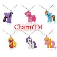 Charm&trade; My Little Pony Necklace 4 Pack Girl Birthday Party Favor