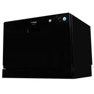 Countertop Dishwasher Premium Portable Stainless Steel Black Electric Stand Alone Compact Design N2