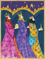 Entertaining with Caspari Three Kings Christmas Cards (Box of 16)