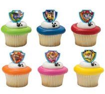 CakeDrake PAW PATROL Rescue Dog Doggie Puppy (24) Birthday Party CupCake Favor Decor Rings