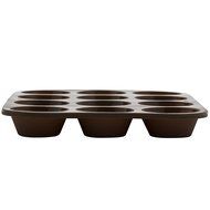 Marathon Housewares KW200011YE Premium Silicone 12 Cup Mini Muffin Pans, Yellow N12