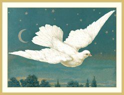 Entertaining with Caspari Dove Christmas Cards (Box of 16)