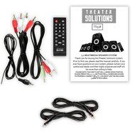 Theater Solutions TS518 Bluetooth Home Theater 5.1 Speaker System with FM Tuner and 2 Extension Cables