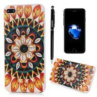 Badalink iPhone 7 Plus 3D Basso-relievo Case (5.5") Shockproof Drop Protection TPU Flexible Easy Grip Bumper Slim... N20