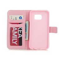 S6 Edge Case,Samsung Galaxy S6 Edge Case - Wallet Folio Flip Premuim PU Leather Case Colorful Print Design with... N35