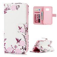 S6 Edge Case,Samsung Galaxy S6 Edge Case - Wallet Folio Flip Premuim PU Leather Case Colorful Print Design with... N41