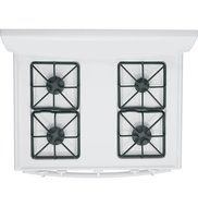 GE JGB450DEFWW 30" White Gas Sealed Burner Range - Convection N6