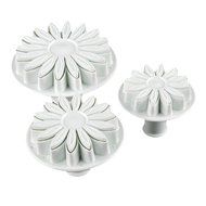 3pcs Fondant Cake Decorating Sunflower Sugarcraft Plunger Cutter Mold Mould Tool