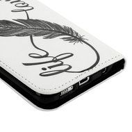 S6 Edge Case,Samsung Galaxy S6 Edge Case - Wallet Folio Flip Premuim PU Leather Case Colorful Print Design with... N47