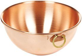 Mauviel M&#039;Passion 2191.26 Copper 10-Inch/4.6L/4.9-Quart Egg White Bowl with Ring