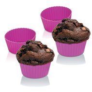 Zeal Bake &amp; Serve Large Silicone 3.5&quot; Muffin / Cupcake Cups / Cases - Set of 4