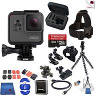 Gopro Hero 5 Black 15 Piece Explorer Bundle Includes: Go Pro Hero5 Black + Case + Flexible Tripod + Head Strap...