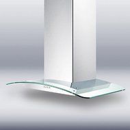 Summit Professional Series SEH5636G 36" Chimney Style Wall Mount Range Hood With 650 CFM Internal Blower 3-Speed...