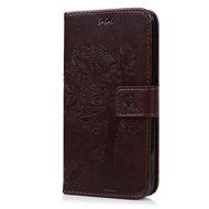 J7 Case,Samsung Galaxy J7 Case (2015 Version) - Wallet Embossed Butterflies Tree Premuim PU Leather Soft TPU Inner... N18