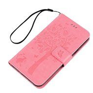 J7 Case,Samsung Galaxy J7 Case (2015 Version) - Wallet Embossed Butterflies Tree Premuim PU Leather Soft TPU Inner... N20