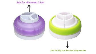 2 Pack Swirl 3 Color Coupler Decorating Tool Cake Tools Cupcake Fondant Cookie Cutters Icing Piping Cream Pastry... N6