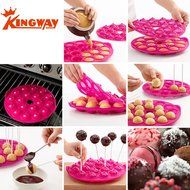 18 Silicone Ball Shaped Pop Cupcake Mold , Lollypop Sticks Baking Tray for Baking Hard Candy Chocolate with Silicone... N4