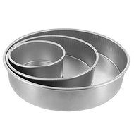 Cake Pan Set of 3, Round 3 Inches (6&quot;, 10&quot; 14&quot;) by Magic Line