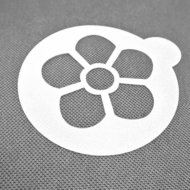 Ancdream 6Pcs Large Size Creative Cappuccino Coffee Barista Stencils Template Strew Pad Duster Spray Art N5
