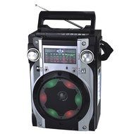 SUPERSONIC SC-1351 Professional Active Speaker with Torch and Disco Lights (Black)