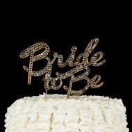 Bride To Be Cake Topper, Bridal Party Wedding Shower Decoration (Silver) N6