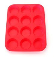 Bekith 12 Cup Large Silicone Muffin Pans &amp; Cupcake Baking Pan / Non - Stick / Dishwasher - Microwave Safe, Set... N4