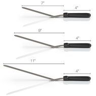BakeitFun Stainless Steel Angled Icing Spatula Set | Professional Cake Decorating Tools with Black Plastic Handle... N11