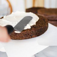 BakeitFun Stainless Steel Angled Icing Spatula Set | Professional Cake Decorating Tools with Black Plastic Handle... N12