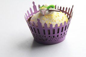Kuke 24 pcs Garden Fence Laser Cut Cupcake Wrappers Cupcake Liners Muffin Container for Baby Shower Baby Birthday... N4
