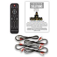 Theater Solutions TS522 Home Theater 5.1 Speaker System 500 Watts with Powered Sub and USB Drive N3