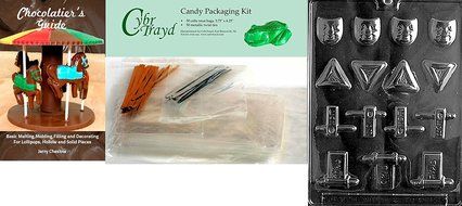 Cybrtrayd R043 Assorted Purim Chocolate Candy Mold with Exclusive Cybrtrayd Copyrighted Chocolate Molding Instructions... N2