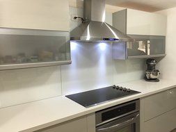 La Cuisine 36" LOH8203-13-GR European Style Wall Mount Stainless Steel Ductless Range Hood Vent W/ Touch Panel... N4