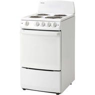 Danby DER200W 20-Inch Wide Electric Range with Coil Element Cooktop and 2.4 Cubic Feet Oven, White N3