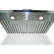 AKDY&reg; 30"/36"/42"/48" Stainless Steel Wall Mount Kitchen Cooking Fan Vent Range Hood LED Display Touch Control... N13