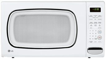 LG LCS1410SW 1.4 Cu Ft Counter Top Microwave Oven, White N3