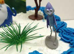 Adventure Time and Regular Show Birthday Cake Topper Set Featuring Finn, Jake, Princess Bubblegum, Ice King and... N5