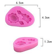 Mr.S Shop 3D Makeup mirror Combs Liquid Silicone Mold Turning Sugar Cake Chocolates Mold Kitchen Baking Tools&#65292;... N3