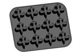 Fleur de Lis - Ice Tray / Candy Mold (2 Pack) N2