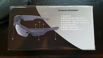 Firehouse Technology Friction Bluetooth 1080P HD Camera Glasses Video Recording Sport Sunglasses DVR Eyewear iVUE N4