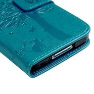 S5 Case,Samsung Galaxy S5 Case (i9600) - Wallet Embossed Flower Tree PU Leather Soft TPU Inner Cover with Magnetic... N54