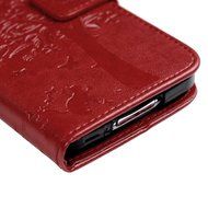 S5 Case,Samsung Galaxy S5 Case (i9600) - Wallet Embossed Flower Tree PU Leather Soft TPU Inner Cover with Magnetic... N55