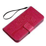 S5 Case,Samsung Galaxy S5 Case (i9600) - Wallet Embossed Flower Tree PU Leather Soft TPU Inner Cover with Magnetic... N59