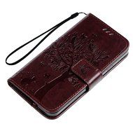S5 Case,Samsung Galaxy S5 Case (i9600) - Wallet Embossed Flower Tree PU Leather Soft TPU Inner Cover with Magnetic... N61