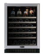 AGA Marvel 61WCM655 Under Counter Wine Cellar, Black Cabinet with Left Hinge Stainless Steel Frame Glass Door,... N2
