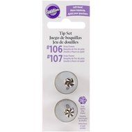 Wilton 418-613 Left-Hand Drop Flowers Decorating Tip Set